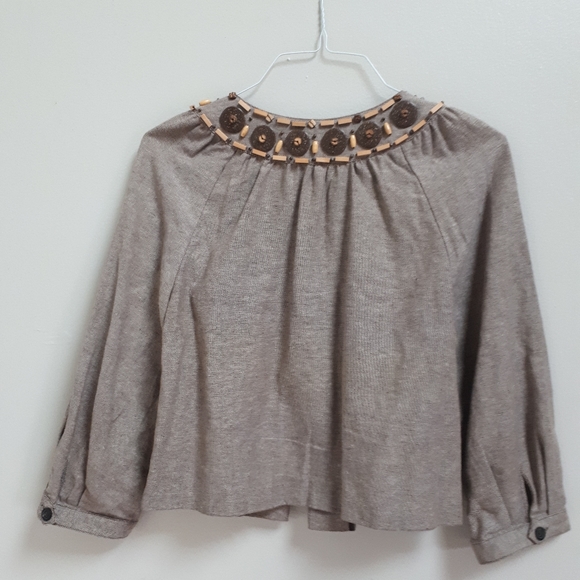 Women Michael kors brown crop jacket/coat size M NWOT. - Picture 5 of 8